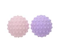 OUNONA 2 Pièces Balles de Massage Silicone pour Fascia Relaxation Musculaire Exercices de Yoga et Mains Compactes et Portables Couleurs Rose