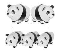 OUNONA 2 pièces Ballons Décorations Animaux pour Fête Danniversaire Ballons Film Aluminium Forme Panda pour Ambiance Festive et Installation Facile
