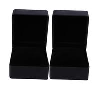 OUNONA 2 pièces Boîte de Rangement Montre PU Cuir Élégante Coffret Bijoux et Montres Portable Présentoir Raffiné pour Cadeau et Usage Quotidien