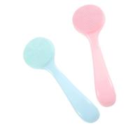 OUNONA 2 pièces Brosse Silicone Visage Lot Souple Exfoliante Nettoyage Peau Douce pour Démaquillage et Récurage Facial