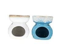 OUNONA 2 pièces Brûleur Céramique Four à Huile Essentielle Compact et Décoratif Diffuseur Odeur pour Maison et Bureau Purifie Air et Crée Une Ambiance Zen