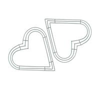 OUNONA 2 Pièces Cadre de Couronne en Fer de Cœur 30 CM Support de Couronne en Métal pour Décoration Maison DIY Guirlande Fil de Fer pour Noël Mariage et Fête