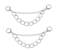 OUNONA 2 pièces Chaînes de Chaussures Punk avec Breloques Décoratives Légères pour Sandales à Accessoires Mode Hip Hop et Costume