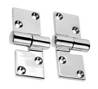 OUNONA 2 pièces Charnières Acier Inoxydable Renforcées Détachables Résistantes Corrosion pour Portes et Placards Adaptées Aux Bâtiments Publics Lot