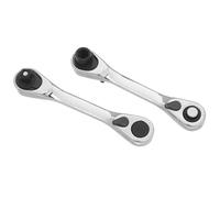 OUNONA 2 pièces Clé Cliquet Mini Dents avec Mécanisme à Dégagement Rapide Manche Compact pour Réparation Auto et Bricolage Outil Double Tête pour Accès Restreint