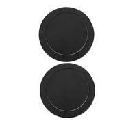 OUNONA 2 Pièces Couvercle Pivotant Acier Inoxydable pour Bac à Ordures Rond Encastré Abattant Automatique pour Cuisine Salle de Bain Bureau et Facile à Nettoyer et
