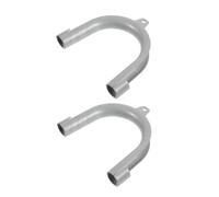 OUNONA 2 Pièces Crochet de la machine à laver crochet pour machine à laver crochet de vidange rallonge de tuyau de vidange de lave-linge tu parenthèse Plastique Grey