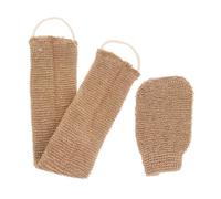 OUNONA 2 pièces de Bain Exfoliants Jute et Ramie Lot de Accessoires de Exfoliants de pour Gommage Corporel Complet