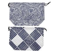 OUNONA 2 pièces Déjeuner à Cordon Coulissant Bento Décoratif et Portable Multifonction pour Bureau École et Pique Lot