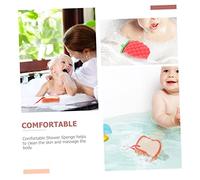 OUNONA 2 Pièces Éponges De Bain Confortables Et Réutilisables Lot Pour Garçon Fille Et Adulte Gommage Naturel Absorption Liquide Mousse Riche