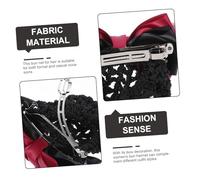 OUNONA 2 pièces Filet à Cheveux pour Chignon Femme Filet Maille avec Noeud Accessoire Coiffure pour Infirmières Hôtesses et Danseuses Maintien Confortable et Élégant Couleur