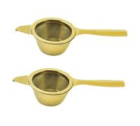 OUNONA 2 pièces Infuseur à Thé Acier Inoxydable Filtre Fin pour Vrac Compatible Mugs et Théières et Portable avec Poignée et Bol Usage Polyvalent pour et Tisane