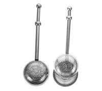 OUNONA 2 pièces Infuseur à Thé Rétractable Acier Inoxydable Filtre à Mailles Fines et Réutilisable Passoire pour Tasse Infusion Maison et Bureau