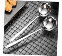 OUNONA 2 pièces Louche Inox Cuillère de Service Manche Long Résistante Chaleur pour Soupe Cuisine Professionnelle Maison