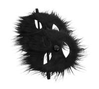 OUNONA 2 pièces Masque Loup Intégral Réaliste Fourrure Synthétique Accessoire Cosplay Adulte pour Fête Anniversaire Mascarade et Halloween Déguisement Confortable et Détails