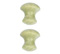 OUNONA 2 pièces Massage Visage Jade Naturel Outil de Massage Ergonomique Anti-rides pour Femme Du Cou Épaules et Corps Améliore Santé Peau et Éclat