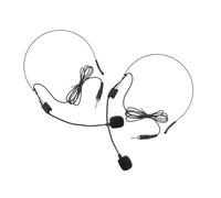 OUNONA 2 pièces Microphone Casque Léger avec Jack Micro Serre-tête Flexible pour Chant et Amplification Vocale Compatible Enregistrement et Karaoké