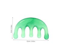 OUNONA 2 pièces Peigne de Massage Gua Sha Résine Outil de Massage Tête et Peigne Large à Dents pour Relaxation et Soins Portable pour Usage Maison Bureau Voyage