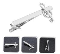OUNONA 2 pièces Pince à Cravate Musicale Clips Élégants pour Hommes Accessoires Costume Sûrs et Idéals pour Chemises et de Bureau
