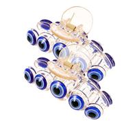 OUNONA 2 Pièces Pince à Mâchoire Décorative Evil Eyes Lot de Grands Clips à Cheveux Pratique pour Variées