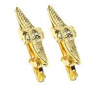 OUNONA 2 pièces Pince Cravate Or de Zinc pour Homme Clip de Cravate Élégant pour Costume Affaires pour Mariages Réunions et Occasions Lot