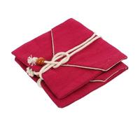 OUNONA 2 pièces Pochons Coton Pur pour Perles Bouddhistes Lot Rangement Vintage Pochettes Cadeau Bijoux Multifonctions Rouge foncé