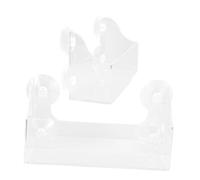 OUNONA 2 pièces Porte-Boissons à Ventouse pour Réfrigérateur Acrylique Transparent Étagère de Rangement pour Bouteilles Support Mural Facile à Installer Design Moderne et Compact pour