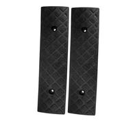 OUNONA 2 pièces Rampe de Seuil Antidérapante Caoutchouc pour Trottoirs Voiture Moto Fauteuil à Roues Usage Intérieur et Extérieur Robuste et Facile à Installer