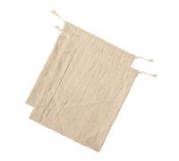 OUNONA 2 Pièces Sacs à Pain Lin Réutilisables Sacs de Conservation du Pain à Cordon pour Emballage Alimentaire