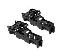OUNONA 2 Pièces Support de Verrouillage pour Porte de Micro-ondes en Plastique Noir Résistant à Haute Température, Accessoire de Réparation Sécurisé pour Four à Micro-ondes