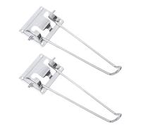 OUNONA 2 pièces Table Métal Pliables Épingles Pliables Antirouille pour Bureau Table Basse et Gain de Place