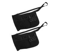 OUNONA 2 pièces Tablier de Coiffeur Professionnel Tablier de avec Porte Ciseaux et Grandes Poches Organisateur Multifonction pour Salon et Barbier