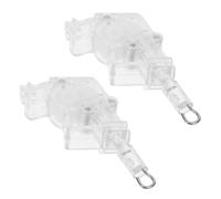 OUNONA 2 Pièces Tête de Rideau vénitien Profil Fenêtre Petit Remplacement Ajustable Accessoire de Rideau Accessoires de réparation de Rideaux Inclinaison de la Pompon Transparent