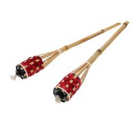 OUNONA 2 Pièces Torche Décorative pour Jardin Lampe Extérieur Torche de Woven pour Chemin Courtyard Ambiance