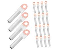 OUNONA 20 Pièces And Aluminum Battery Cable Ends Heat Resistant Ring Terminals High Temperature Tolerance Wire Compatibility For Automotive Motorcycle