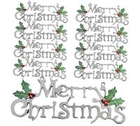 OUNONA 20 Pièces Banderole de Noël Lettres Suspendues Décoration Porte et Sapin Noël Extérieure Intérieure Festive