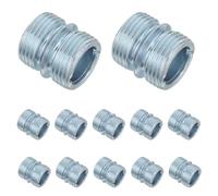 OUNONA 20 Pièces Connecteurs Métalliques pour Étagères Double Filetage Accessoires pour Extension de Rayonnage Fil Métallique Coupleurs Robustes pour Unités de Rangement