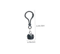 OUNONA 20 Pièces pendentif porte-clés cloches accessoires de clés chaîne de coloré cloche de fermoir de pendentifs de clip de trousseau Plastique