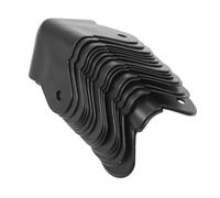OUNONA 20 pièces Protection Angle pour Haut-Parleur Garde Anti-Collision pour Meubles Coin Protecteur Réutilisable Couverture de Coin Fer Noir Accessoire et Cabinet