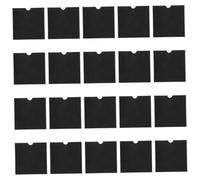 OUNONA 20 Pochettes en Papier Kraft Noir pour CD et DVD, Protection Solide et Résistance à l'usure, Lot de 20 Enveloppes pour Rangement