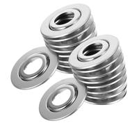 OUNONA 20 Rosaces Décoratives Double Disque en Acier Inoxydable 6 Pans pour Sprinklers Incendie - Garniture Plafond Ajustable pour Dissimulation Gicleurs, Usage Résidentiel et Commercial