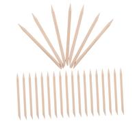 OUNONA 200 Pièces Lot de Bâtonnets Bois Repousse-cuticules Double Face Outil Doux pour Soin Précis des Ongles Kit Manucure Pédicure Portable Élimination Peau Morte Adapté Peau Sensible