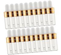 OUNONA 20pièces Flacons Compte-gouttes Transparents Rechargeables avec Pipette Flacons de Voyage pour Huiles Essentielles et Produits de Soin