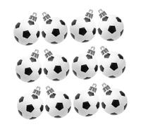 OUNONA 24 Pièces Décorations de Football de Noël Mini Pendentifs Ballon de Soccer Résistants avec Corde Intégrée Ornements Suspendus pour Sapin pour Fête et Bureau