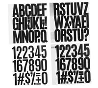 OUNONA 24feuilles Autocollants De Chiffres Et Alphabet Lettres Autocollantes Stickers Pour Voiture Étiquettes Adresse