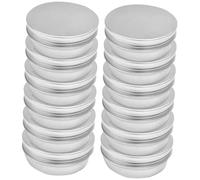 OUNONA 24pièces Boîtes à Bijoux Aluminium Organisateurs pour Poudre et Crèmes Couvercle Étanche Capacité Suffisante Surface Lisse pour Voyage