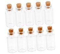 OUNONA 24pièces Petites Bouteilles Verre Lot de Bouteilles à Souhaits DIY pour Petits Objets Et