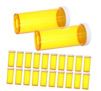 OUNONA 25pièces Lot De Petits Conteneurs à Avec Couvercles Porte- Étanche Et Résistant Boîtes Vides Pour Rangement Sûr Et Protection Humidité Format Compact Pour Voyage Quotidien