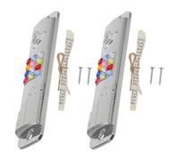 OUNONA 2ensembles Mezouza De Prière Juive Métal avec Parchemin Décoration De Porte Religieuse Plaque Mezuzah Traditionnelle