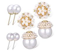 OUNONA 2Paires Boucles Oreilles Perles Double Sides Élégantes pour Accessoire et Look Réversible